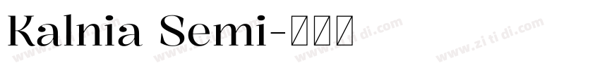 Kalnia Semi字体转换